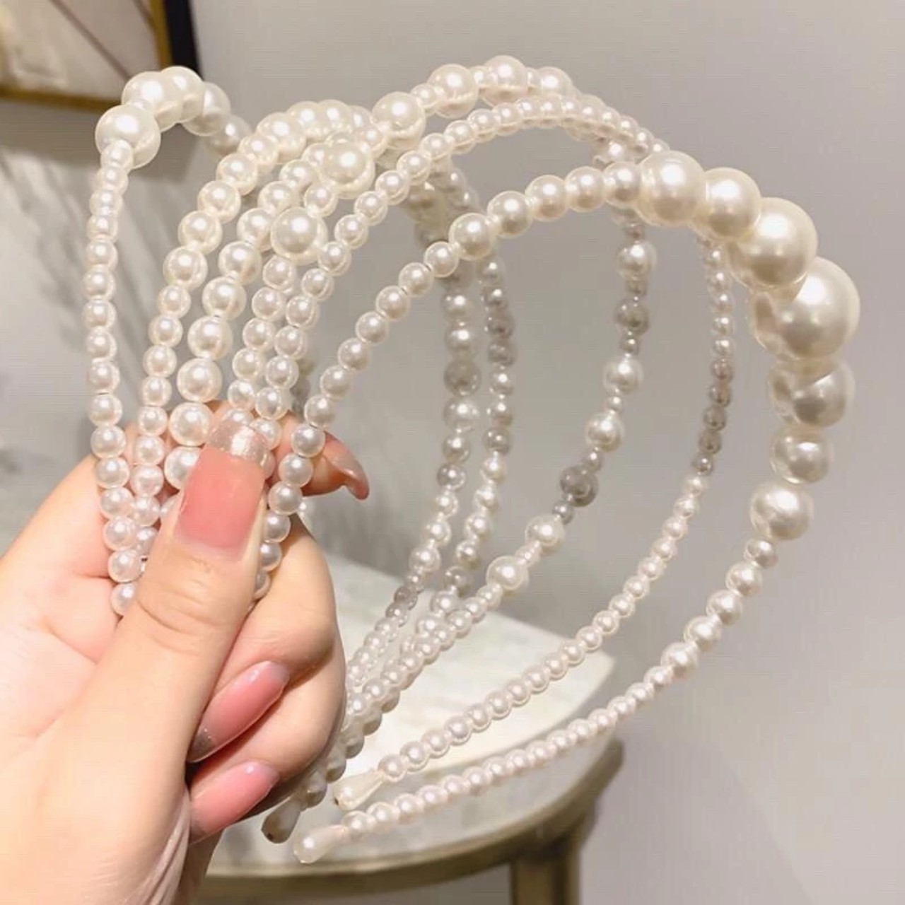 Cài tóc Ngọc Trai nhân tạo dễ thương cho Nữ,Bé Gái