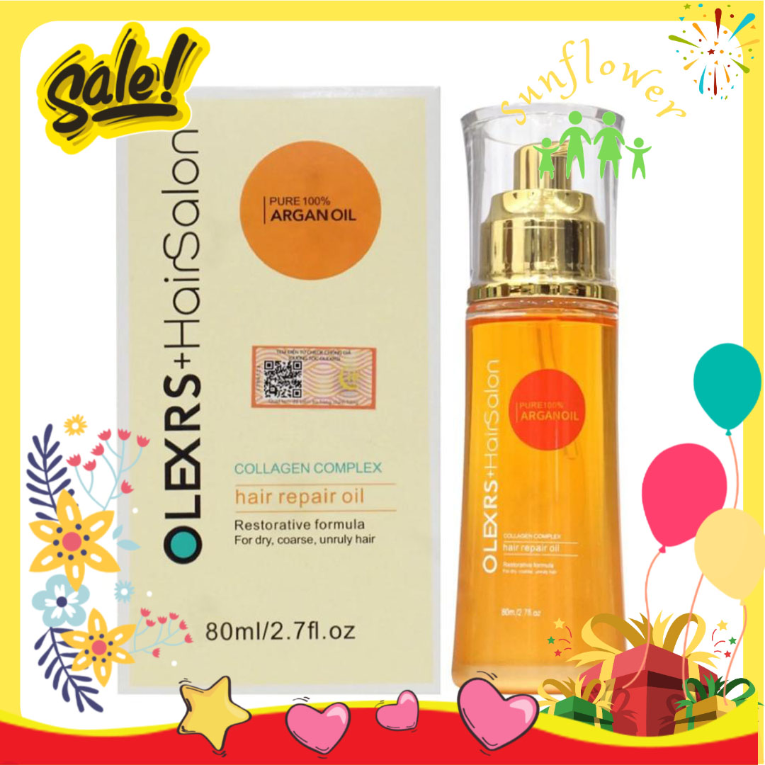 Tinh chất dưỡng xịt tóc Olexrs HairSalon Collagen Complex Hair Repair Oil 80mL