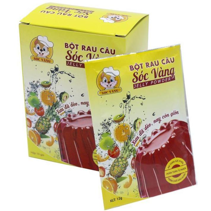 Bột rau câu dẻo sóc vàng hộp 120g