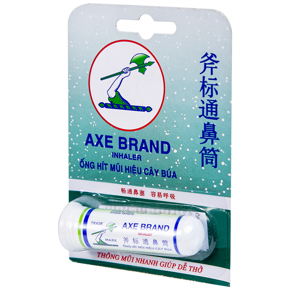 [CHÍNH HÃNG] ỐNG HÍT CÂY BÚA AXE BRAND SINGAPORE INHALER GIẢM NGHẸT MŨI THÔNG MŨI HIỆU QUẢ AN TOÀN LỐC 6 ỐNG Jls