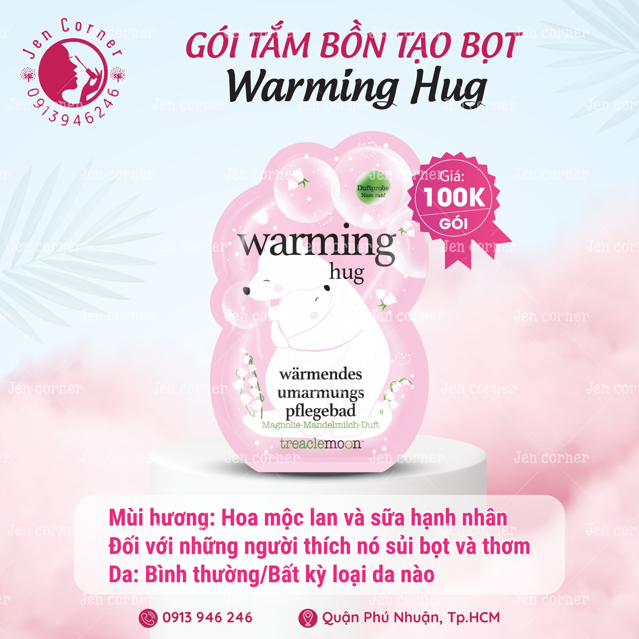 Gói tắm bồn tạo bọt Treaclemoon