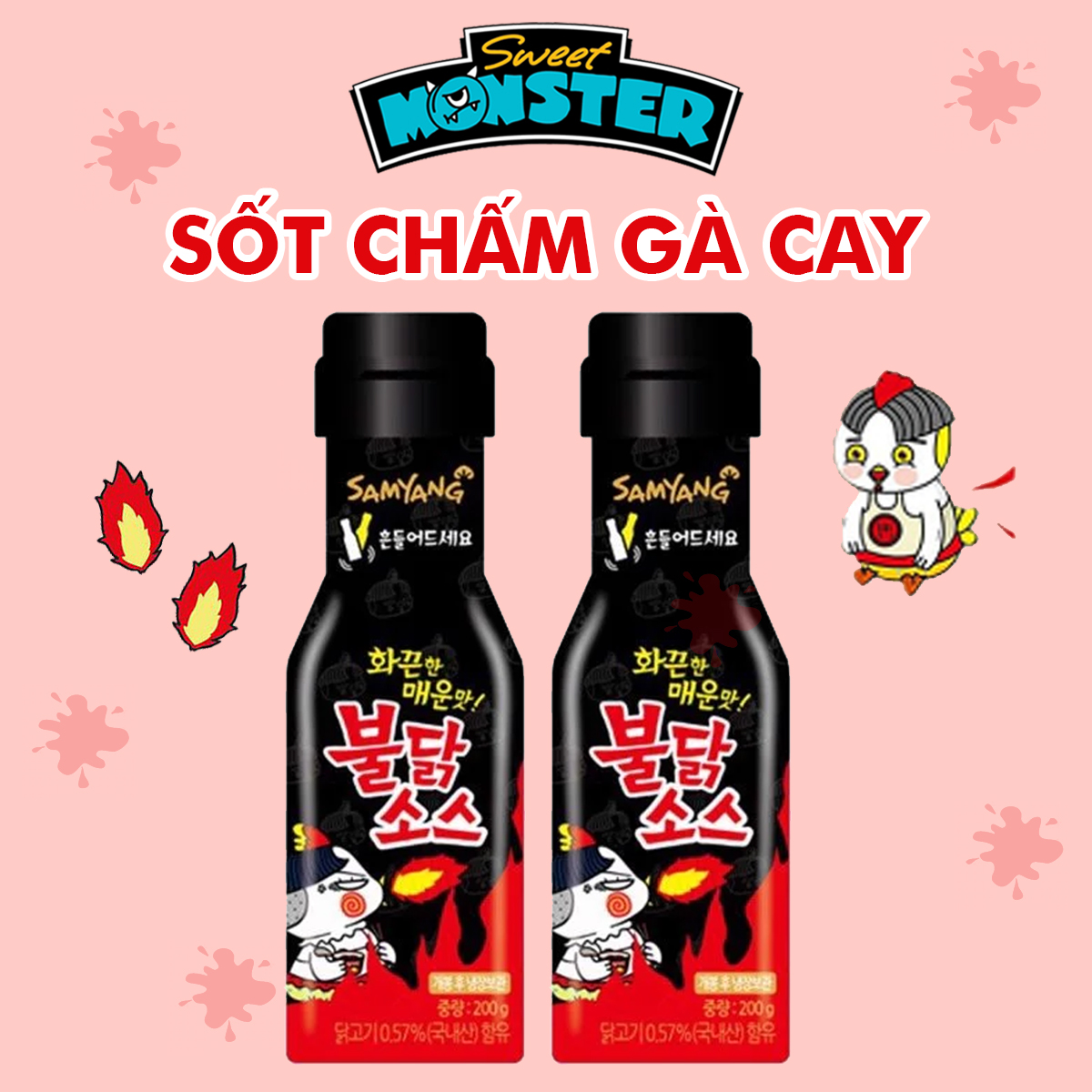 Sốt chấm gà cay Samyang Hàn Quốc vị truyền thống lọ 200gr - 10263