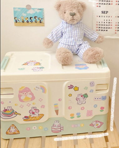 Thùng đựng đồ đa năng có thể gấp gọn màu pastel xinh xắn