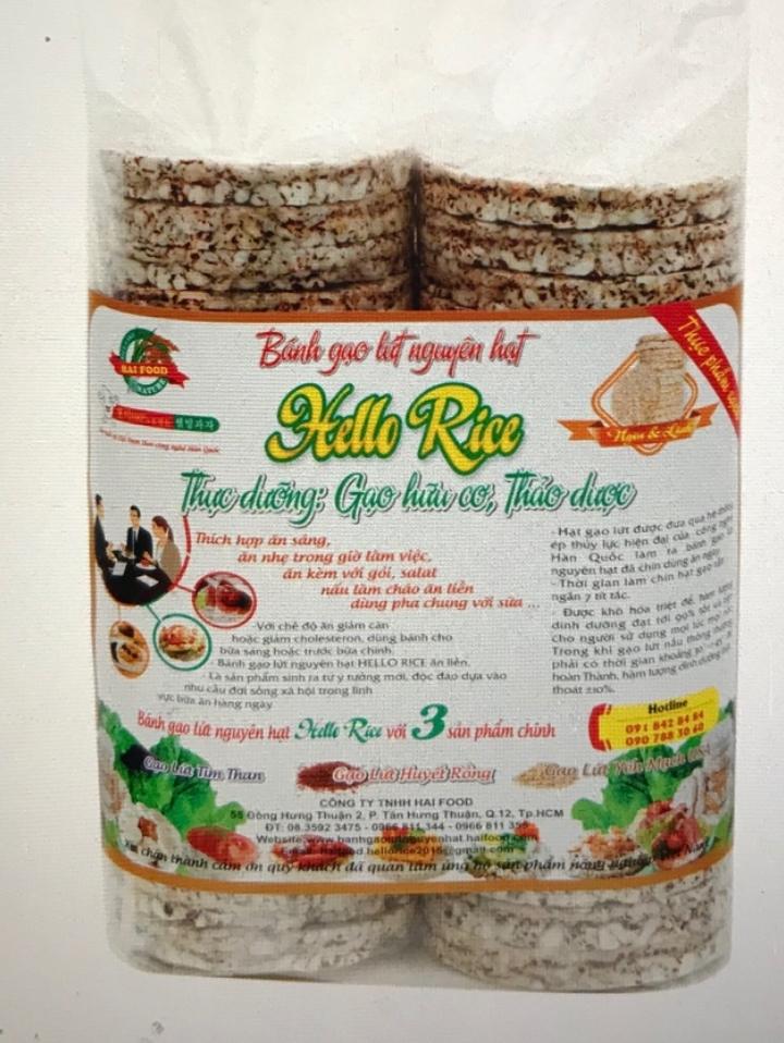 [HCM]bánh gạo lứt hello rice (dưỡng sinh -chay)