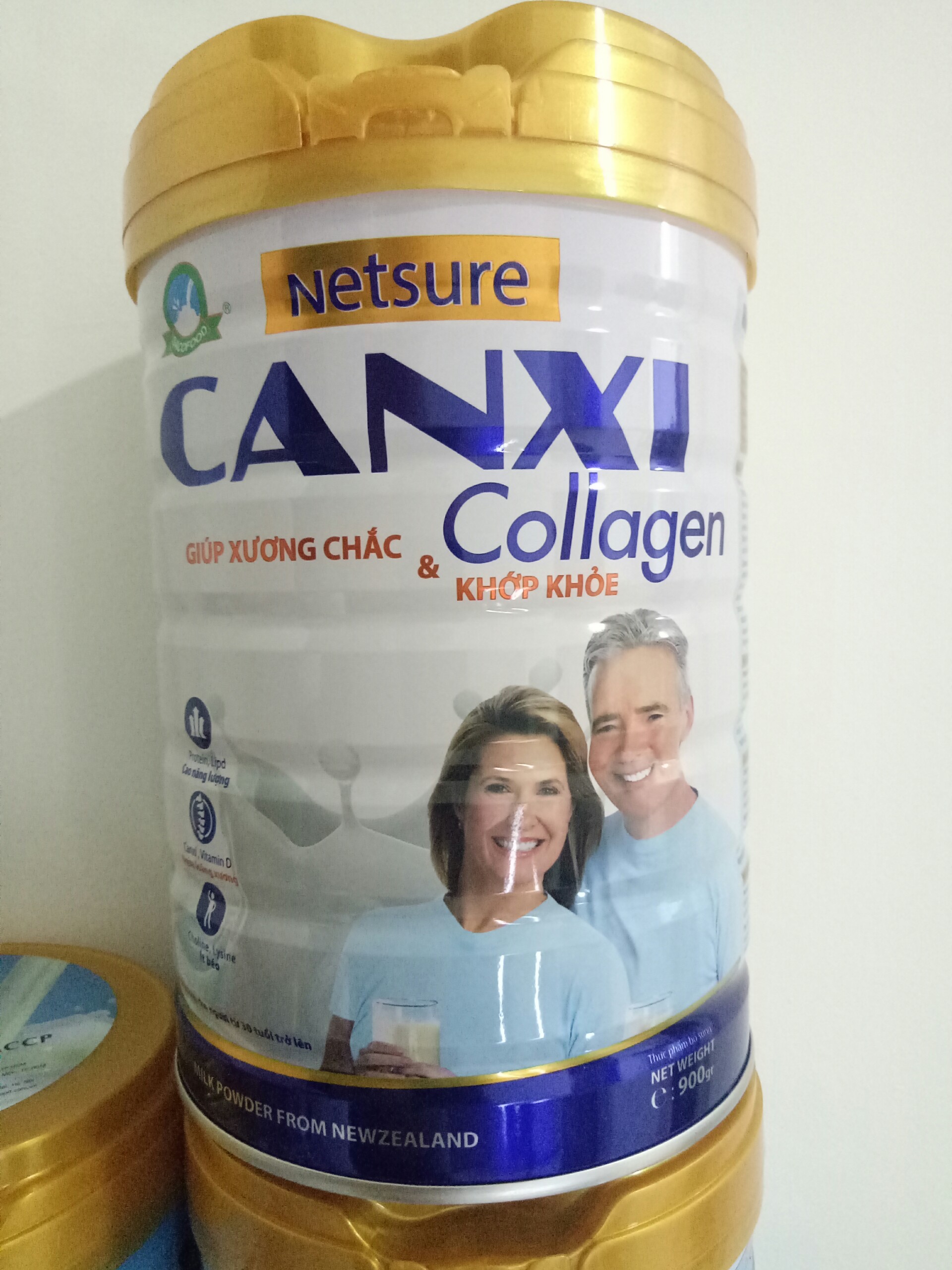 Sữa canxi collagen Netsure 900g cho người tiểu đường - Giúp xương chắc, khớp khỏe, từ 30 tuổi