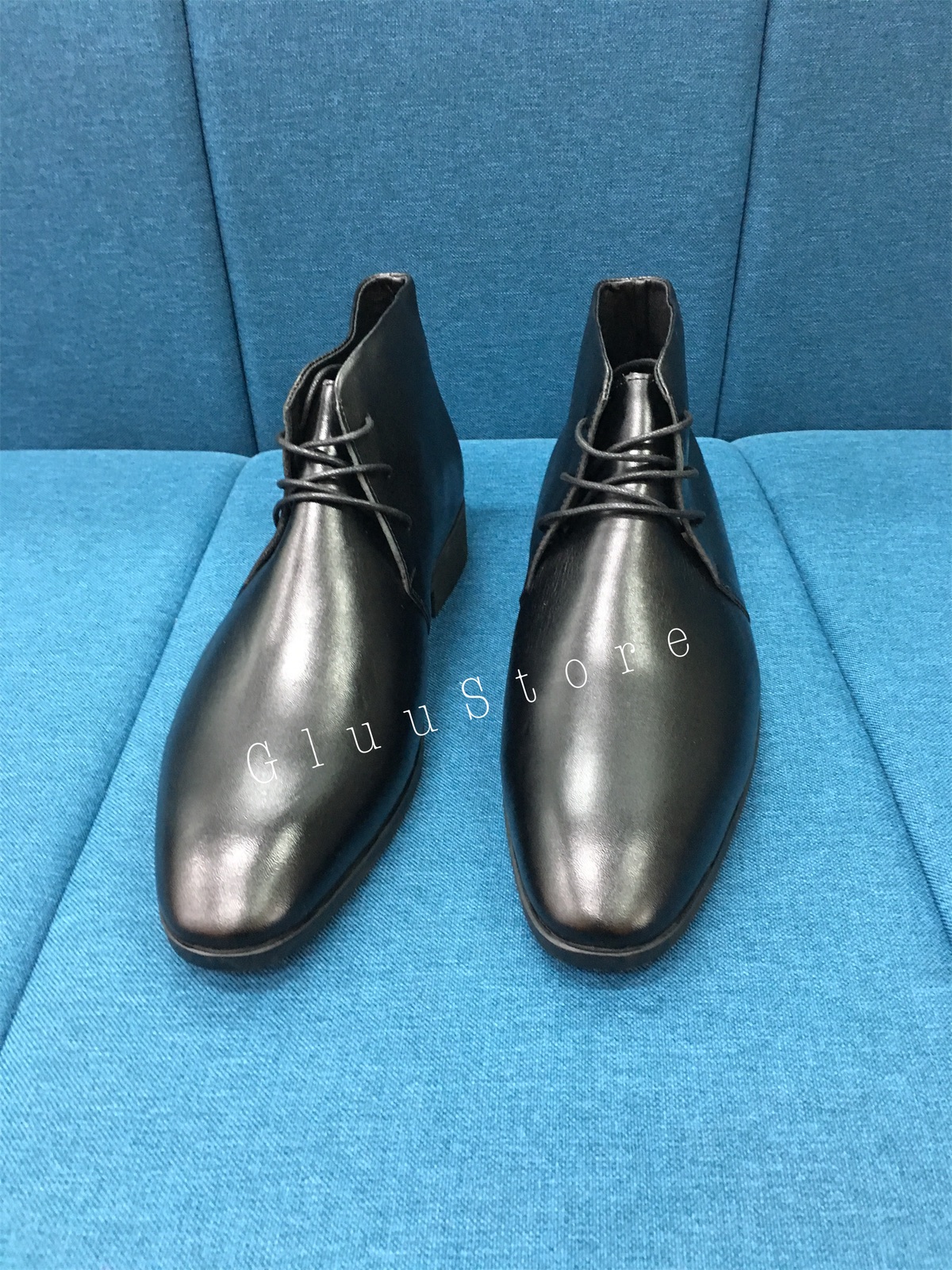 Giày da nam Chelsea Boots da bò kiểu dáng Dây Buộc