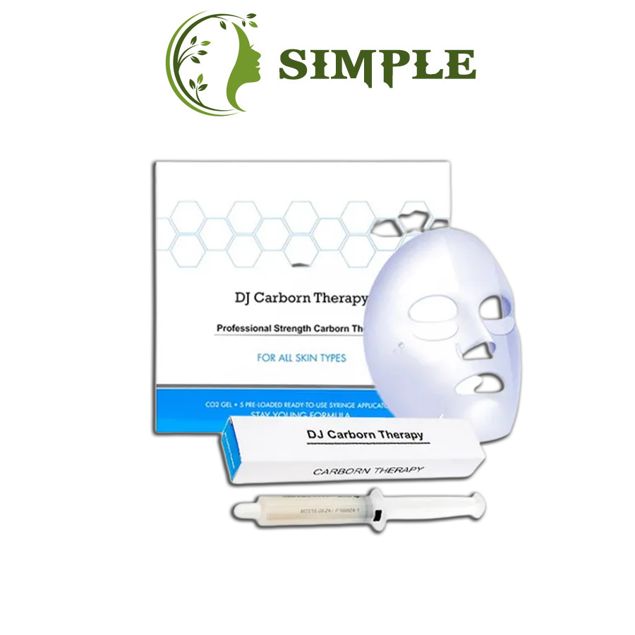 Mặt nạ thải độc c02 dj carbon therapy hộp 5 ống và 5 mặt nạ chính hãng 100%