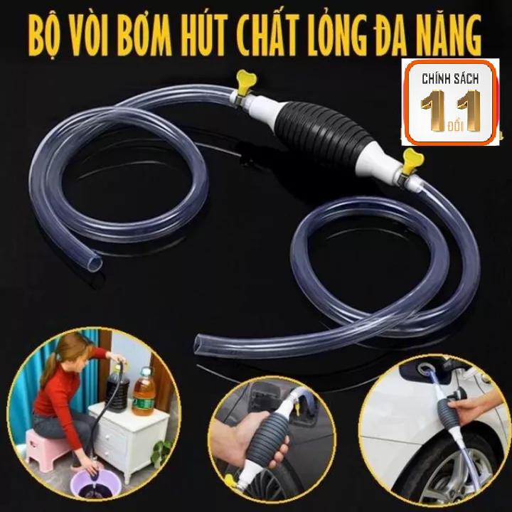 (ÍT XẢ HẾT) Dụng cụ bơm hút xăng -Ống hút xăng dầu chất lỏng bóp tay - hút chất lỏng bóp tay,dụng cụ bơm hút chất lỏng