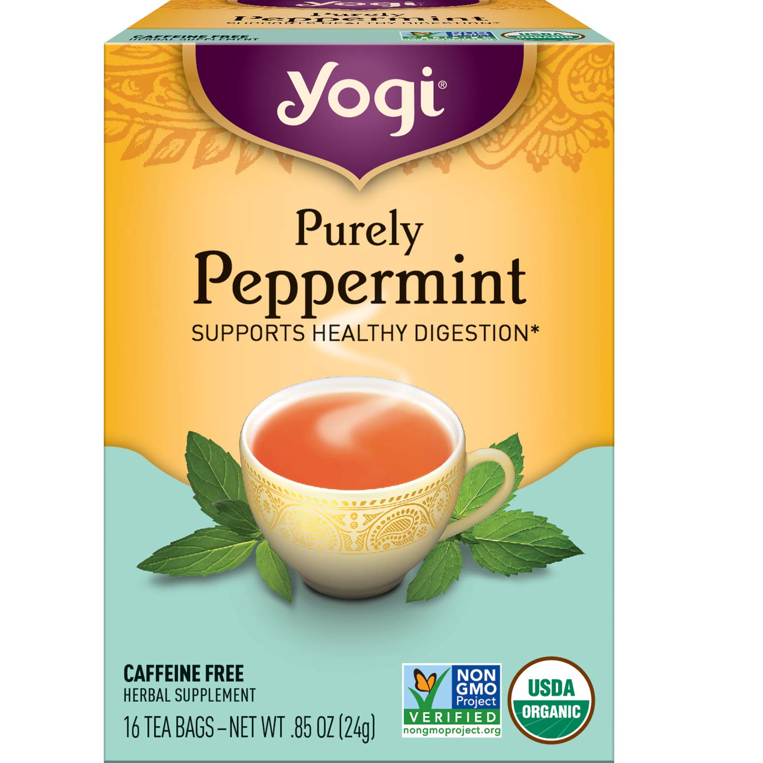 Trà hữu cơ bạc hà - yogi - 16bags