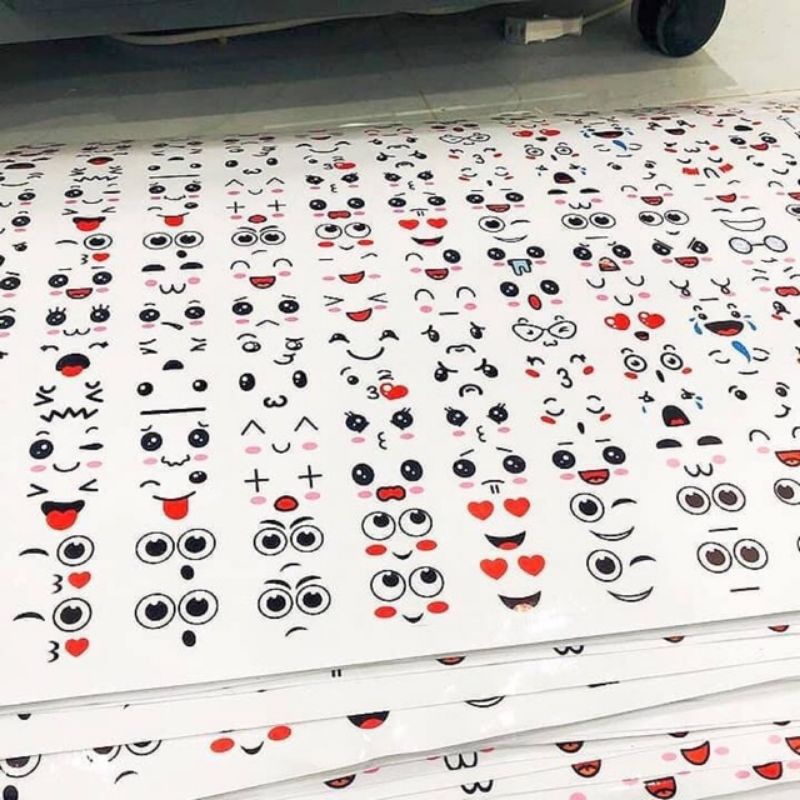 100 hình dán biểu cảm khuôn mặt siêu cute