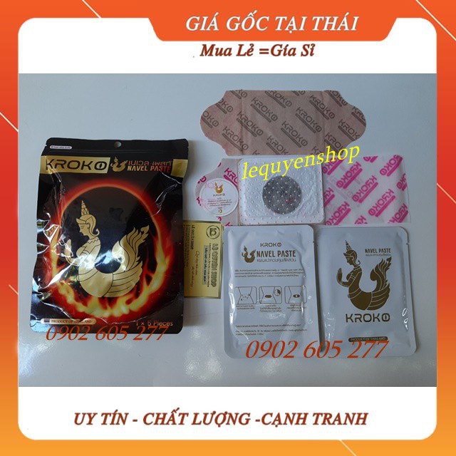 Combo 5 miếng dán tan mỡ kroko thái lan