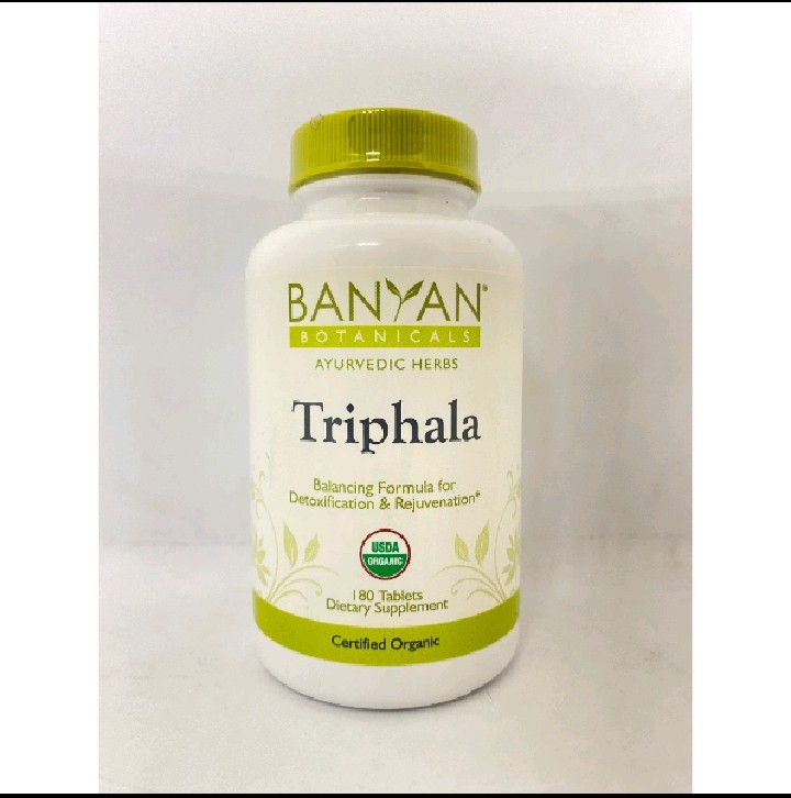 Viên Triphala giải độc và trẻ hoá cơ thể Banyan Organic Triphala 180 viên