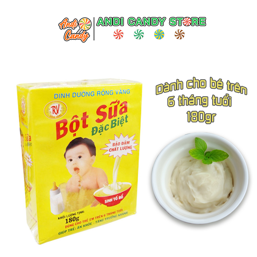 Bột Sữa Rồng Vàng Tuổi Thơ Cho Bé Ăn Uống Dặm Từ 6 Tháng Tuổi 180gr