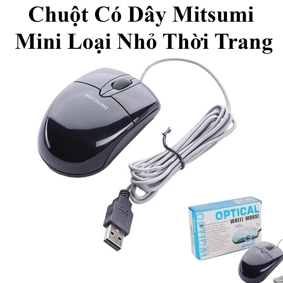 Chuột Có Dây Mitsumi Mini Loại Nhỏ Thời Trang