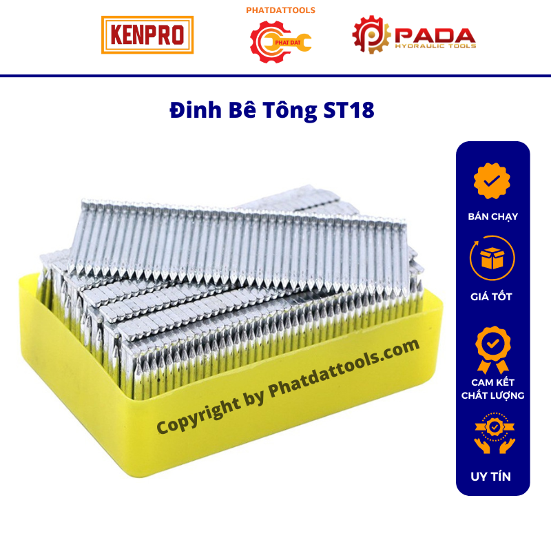 Đinh bê tông ST18 dùng cho súng bắn đinh bê tông