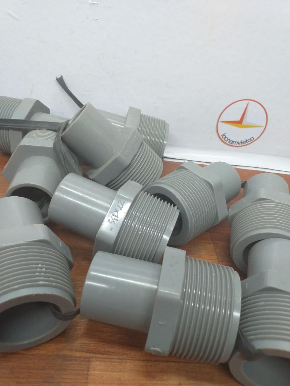 Nối ren ngoài 49 ống 27 nhựa Bình Minh( 5 cái )