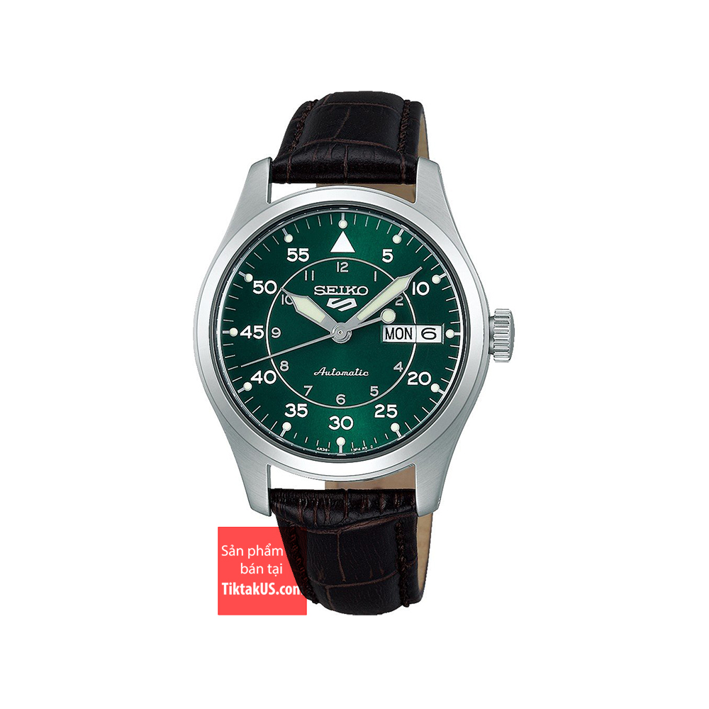  Đồng hồ nam Seiko 5 Sport SRPJ89K1 Field Watch  Đồng hồ lính Automatic size 36mm vỏ thép chống nước 100m kính harlex cót tay trữ cót 40 tiếng đen 