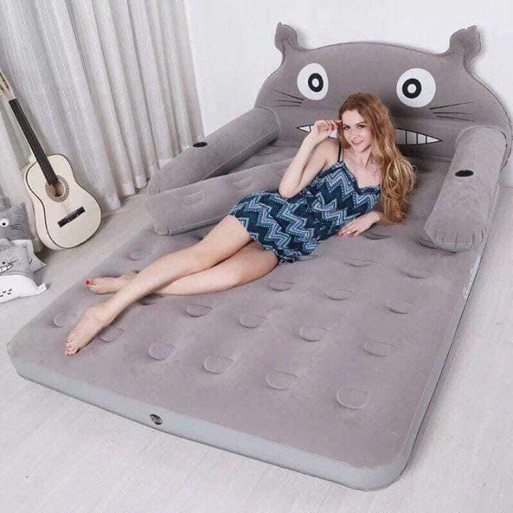 GIƯỜNG HƠI 1 TẦNG CAO CẤP 1M2 x 2M ( kèm bơm điện và phụ kiện )