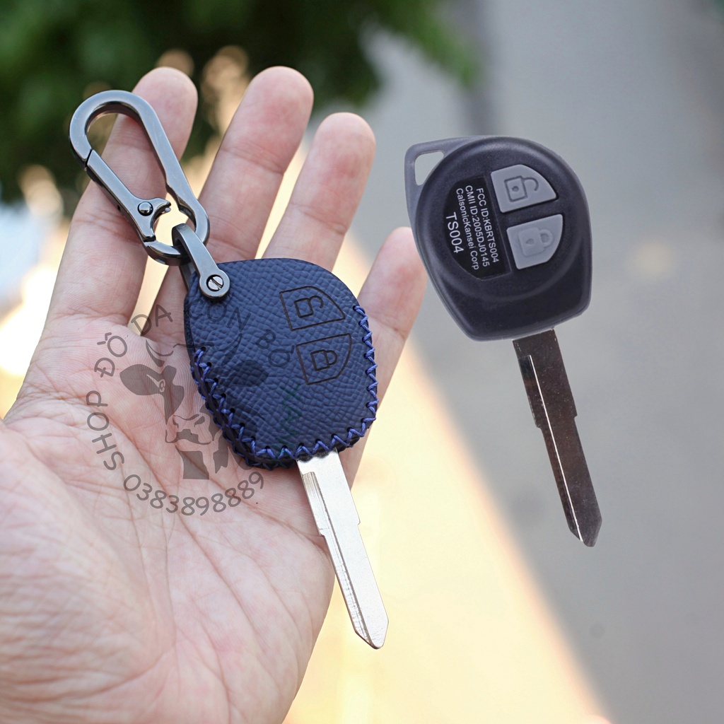 Bao da chìa khoá suzuki celerio handmade da 003