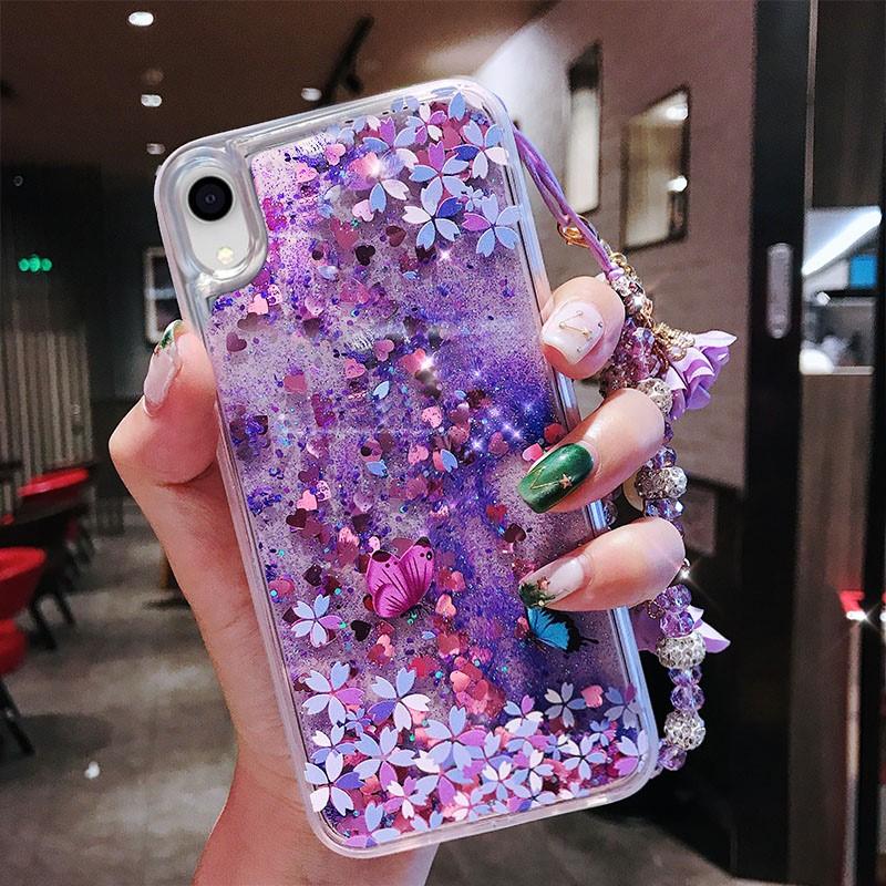 Ốp lưng iphone nhũ hoa đào 6/6s/6plus/7/8s /7plus/8plus/x/xs/xsmax