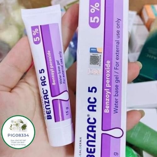 Kem chấm mụn benzac ac 5%