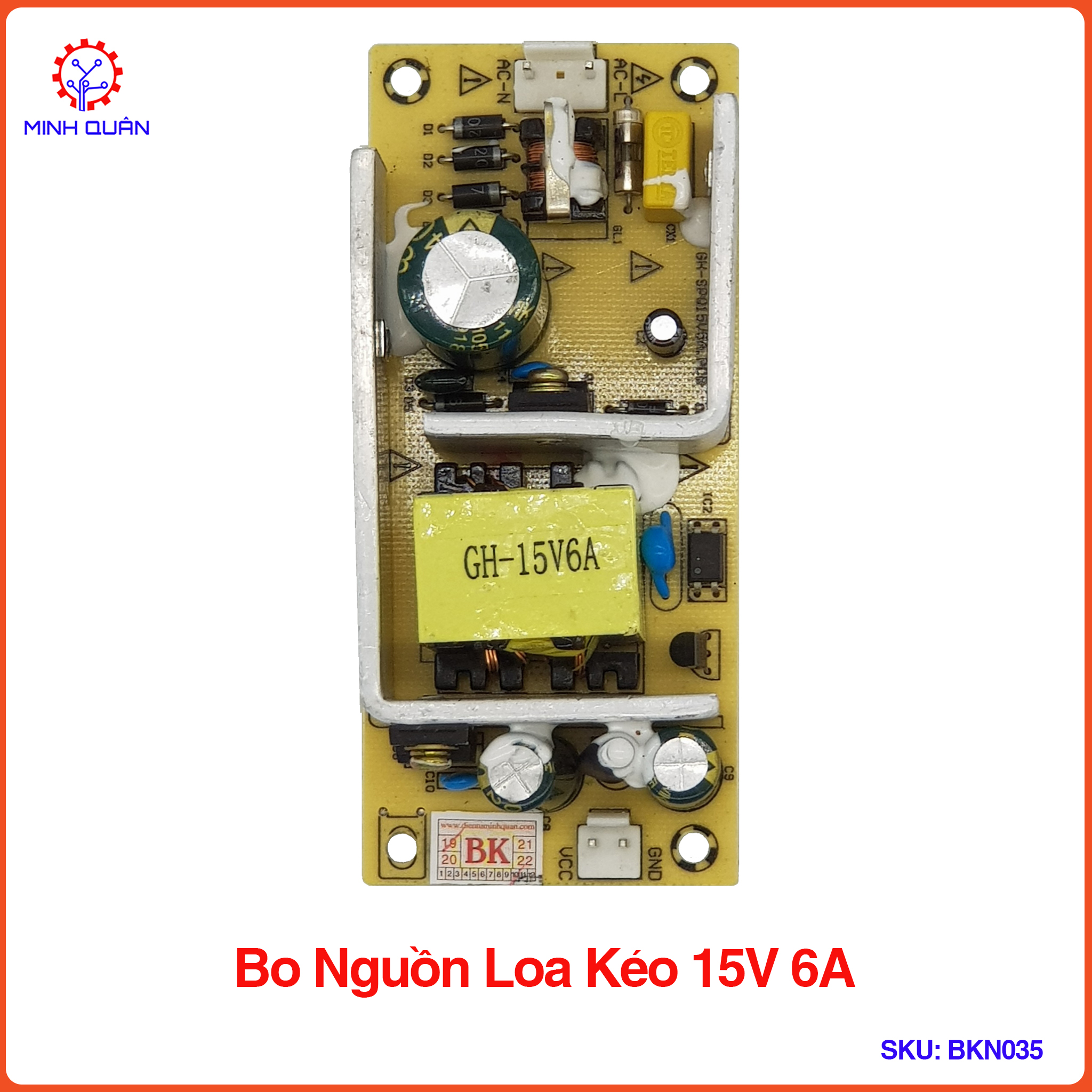 Nguồn Loa Kéo 15V-6A