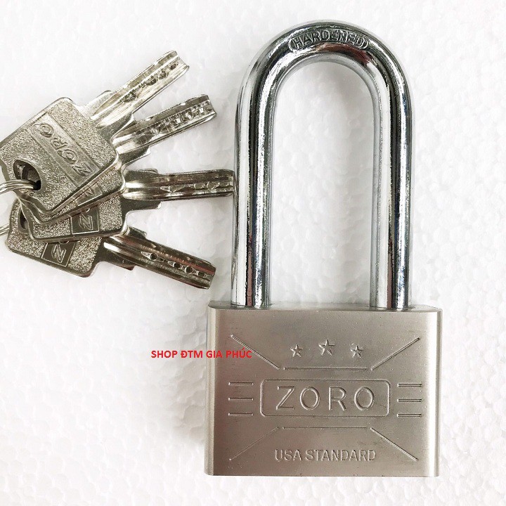 Ổ khoá 6 phân chống trộm, khóa cửa zoro chìa muỗng càng dài