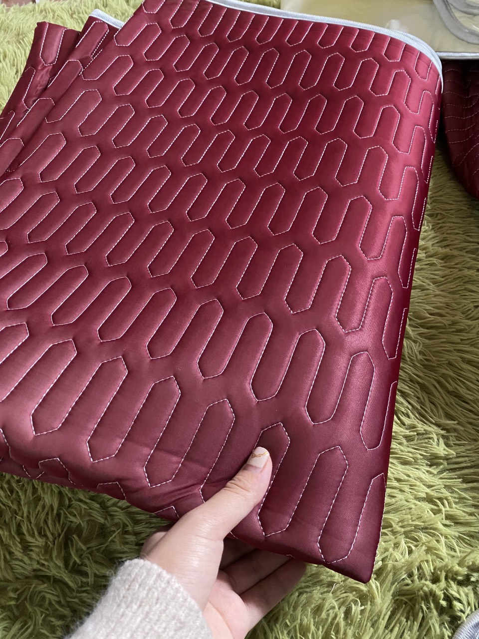Chiếu điều hòa Chiếu cao su non 1m62m 2m*2m2 combo 3 món gồm 2 vỏ gối 1 chiếu theo size giường dầy dặn cực kỳ thoáng mát không gây kích ứng da Chiếu điều hòa cao su non 4 mùa đủ các loại màu sắc Hàng Mới cực hót 2023