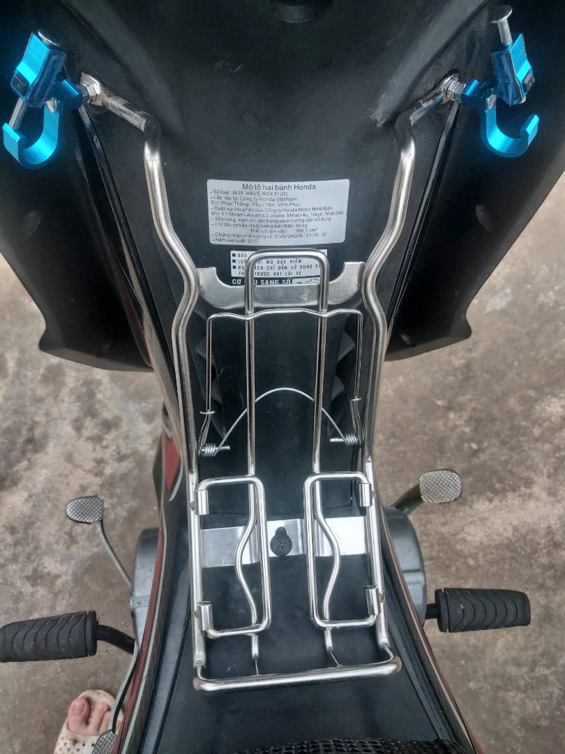 Baga giữa inox 10 ly gắn xe máy honda wave - sirus - dream - wave rsx - future... bảo hành 12 tháng