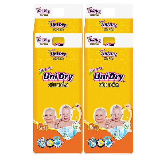 Bỉm dán unidry s46-m42-l38 -xl34