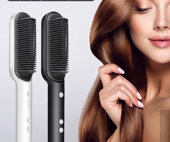 Lược điện chải tóc tạo kiểu tóc mẫu mới - Lược điện duỗi tóc thông minh nhanh chóng cho chị em