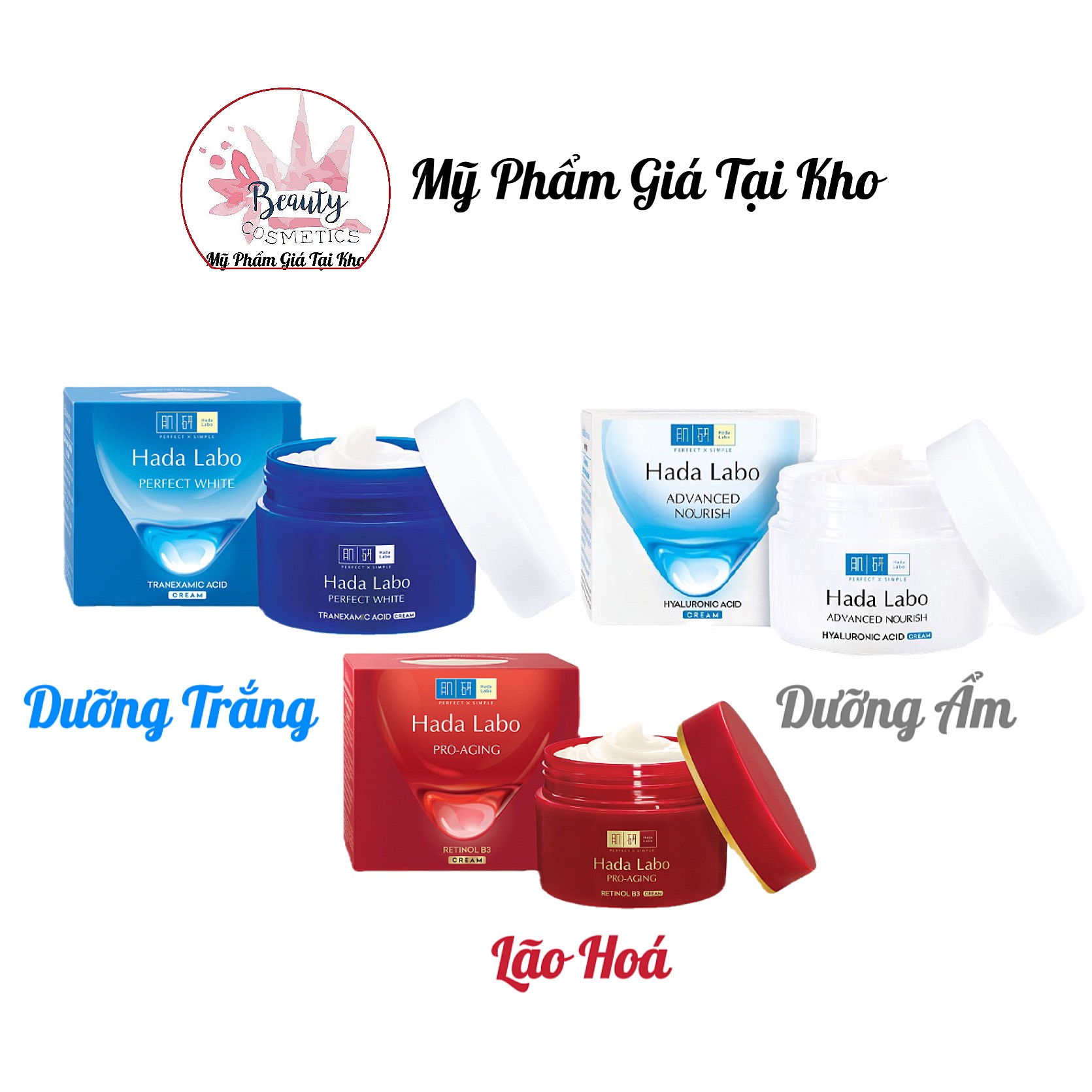 Kem dưỡng da Hada Labo đủ loại