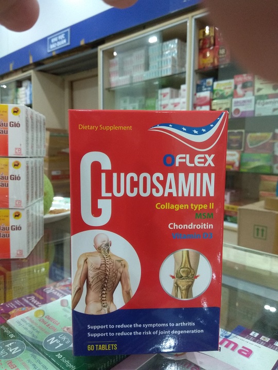 Viên Uống bổ xương khớp Glucosamine Oflex-Bổ sung Glucosamine-Đồng hành cùng vận động của hệ xương khớp của bạn