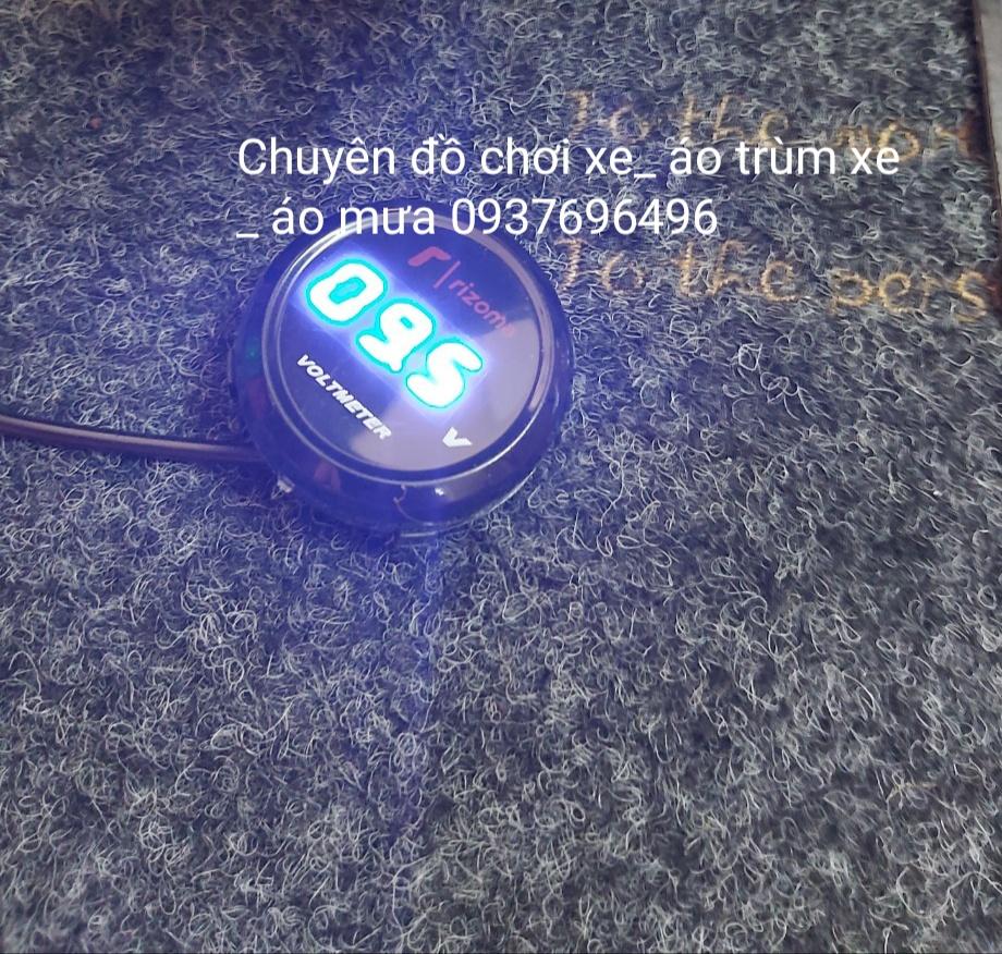 [HCM]ĐỒNG HỒ BÁO VOLT BÌNH XE MÁY MẪU TRÒN RIZOMA