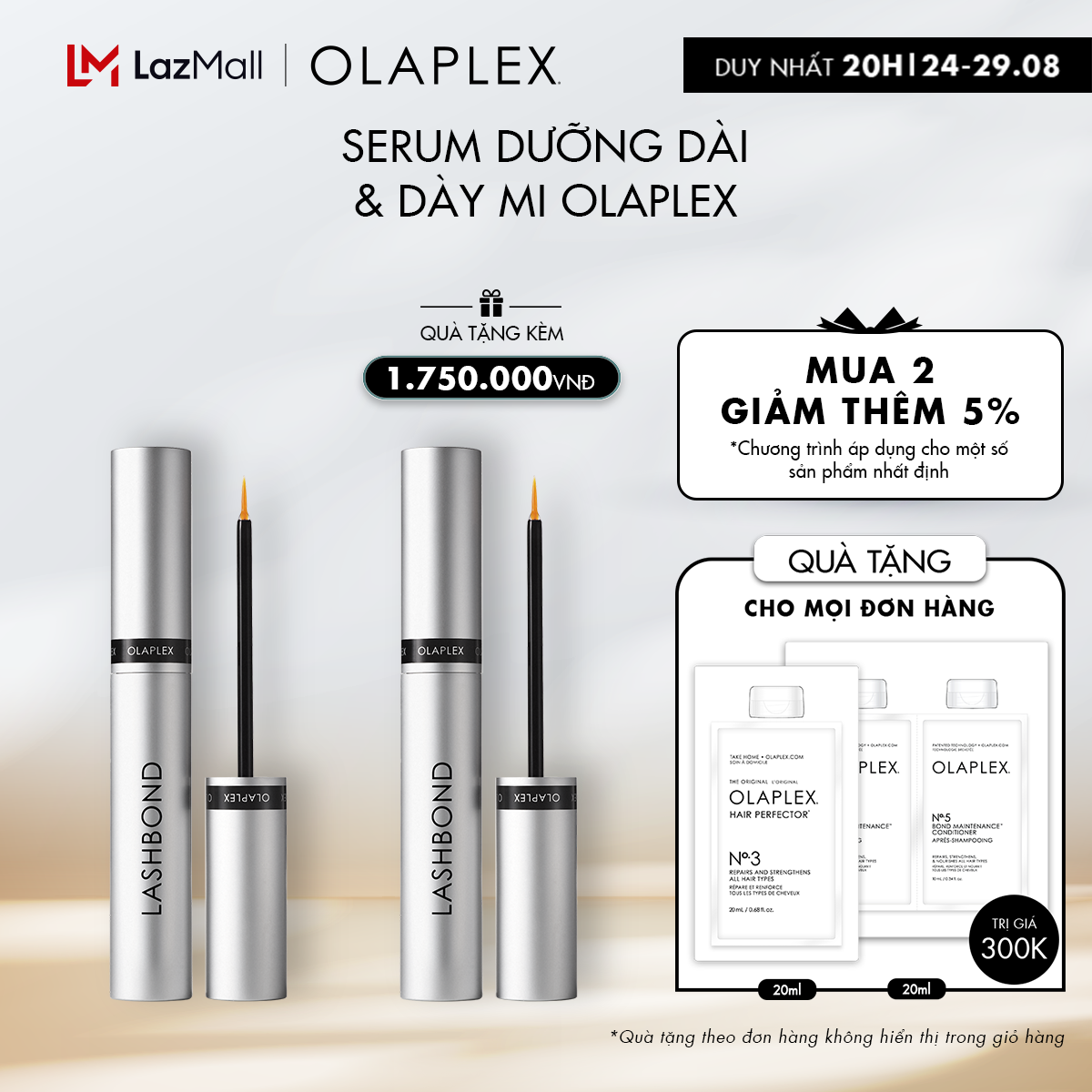 Serum dưỡng mi dài & dày của Olaplex 4.5ml