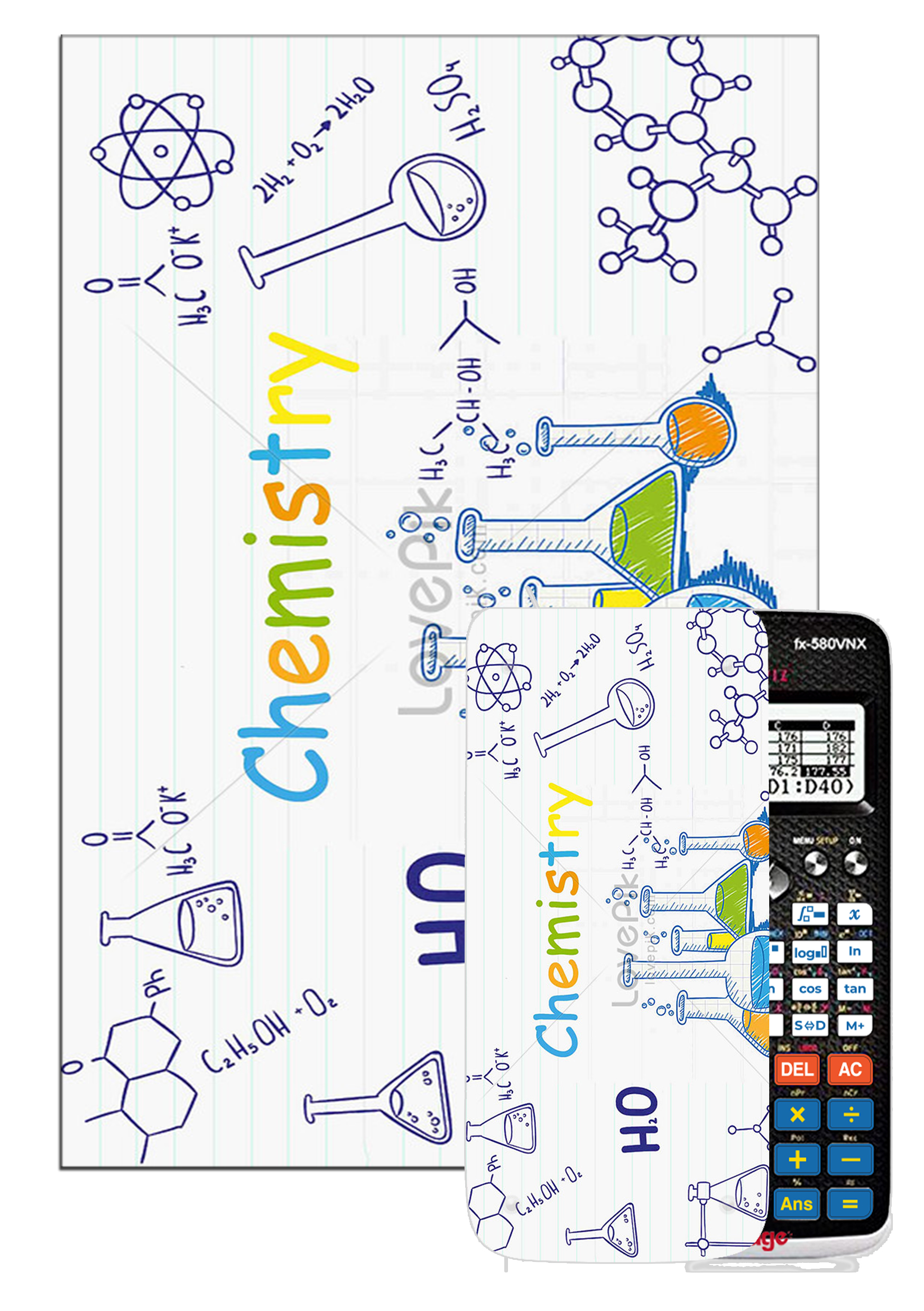 Decal máy tính Casio Cute slogan shh 082