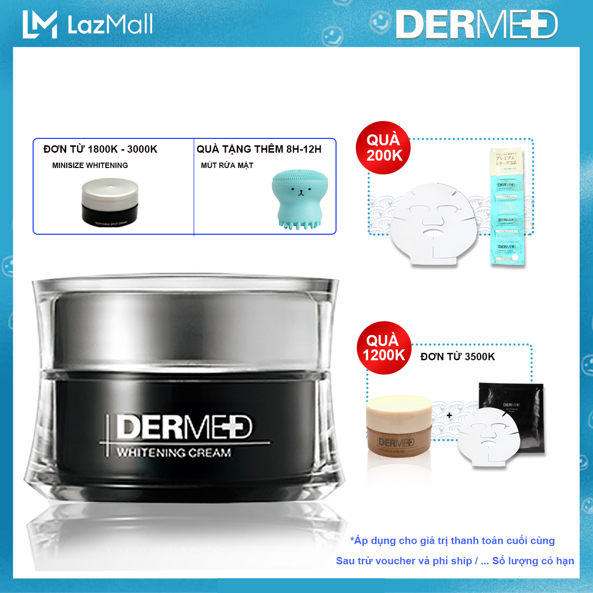 Kem dưỡng trắng da Dermed Whitening Cream 30g