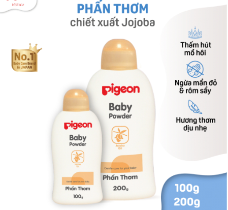 Phấn thơm em bé Nắp màu 100g/200g/450g