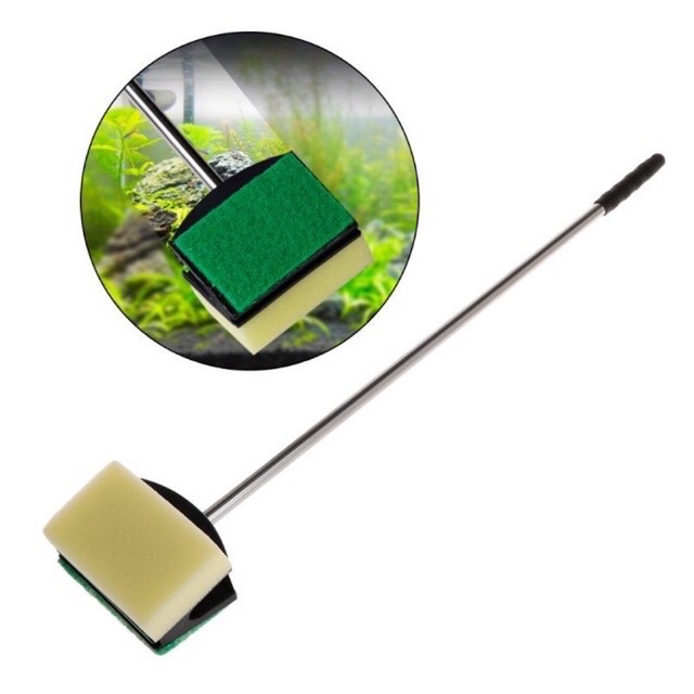 Cây cọ rửa vệ sinh chà bể hồ cá thủy sinh dài 2 mặt 52 cm