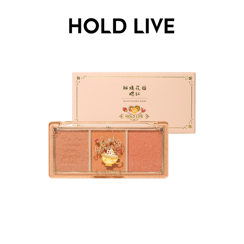 Phấn má hold live - 3 ô secret garden blush hl461 - phấn má nội địa trung