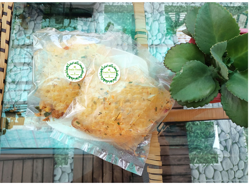 Bánh tráng hành miếng phi thơm CÓ SỐT