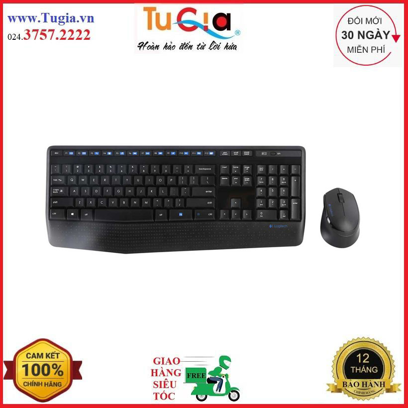 Bộ phím chuột không dây Logitech MK345 - Hàng Chính Hãng