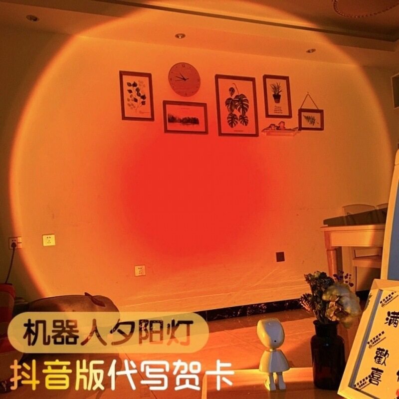 Đèn Hoàng Hôn Chụp Ảnh Đèn Sàn Chiếu Hoàng Hôn Đèn Bàn Robot Nghệ Thuật