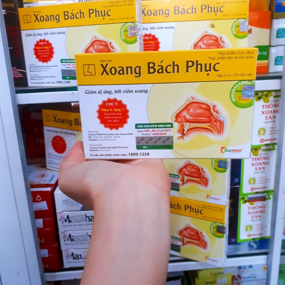 [HCM]Xoang bách phục hộp 2 vỉ x 10 viên