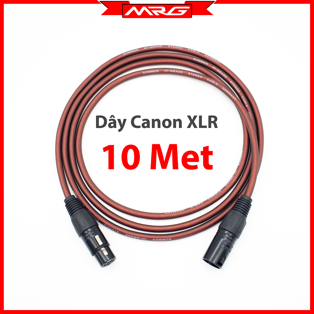 Dây Canon XLR dài 10met - MrG | dây mixer đèn dmx 512, dây canon đực cái, dây jack canon, dây jack neutrik, dây rack canon, dây zack canon, dây giắc canon, dây rắc canon, dây tín hiệu đèn 10met.