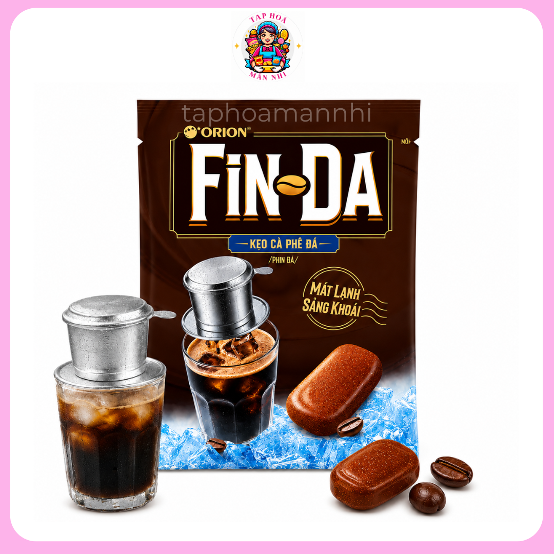 Kẹo Cà Phê Đá Orion Fin Da Vị Cà Phê Phin Mát Lạnh (Gói 84g)