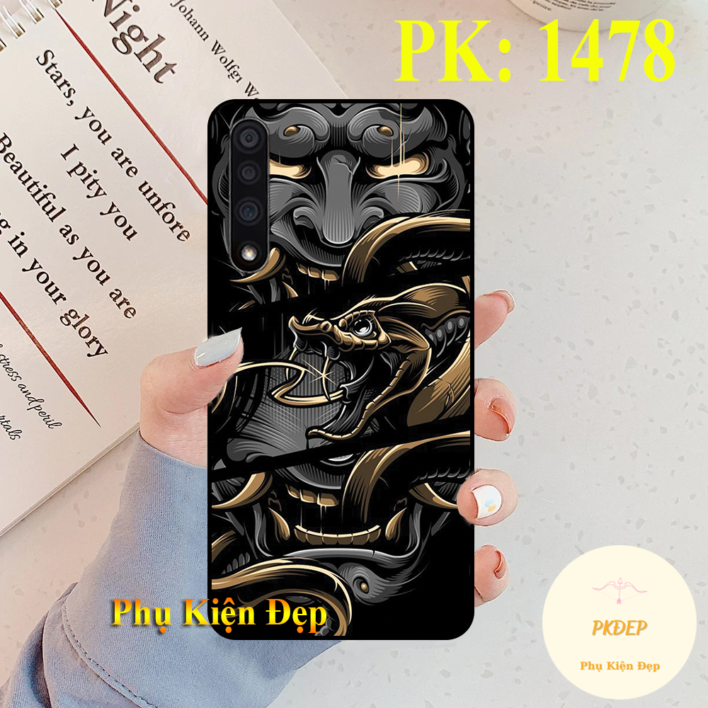 Ốp lưng Vsmart Live dẻo đen in hình samurai siêu ngầu