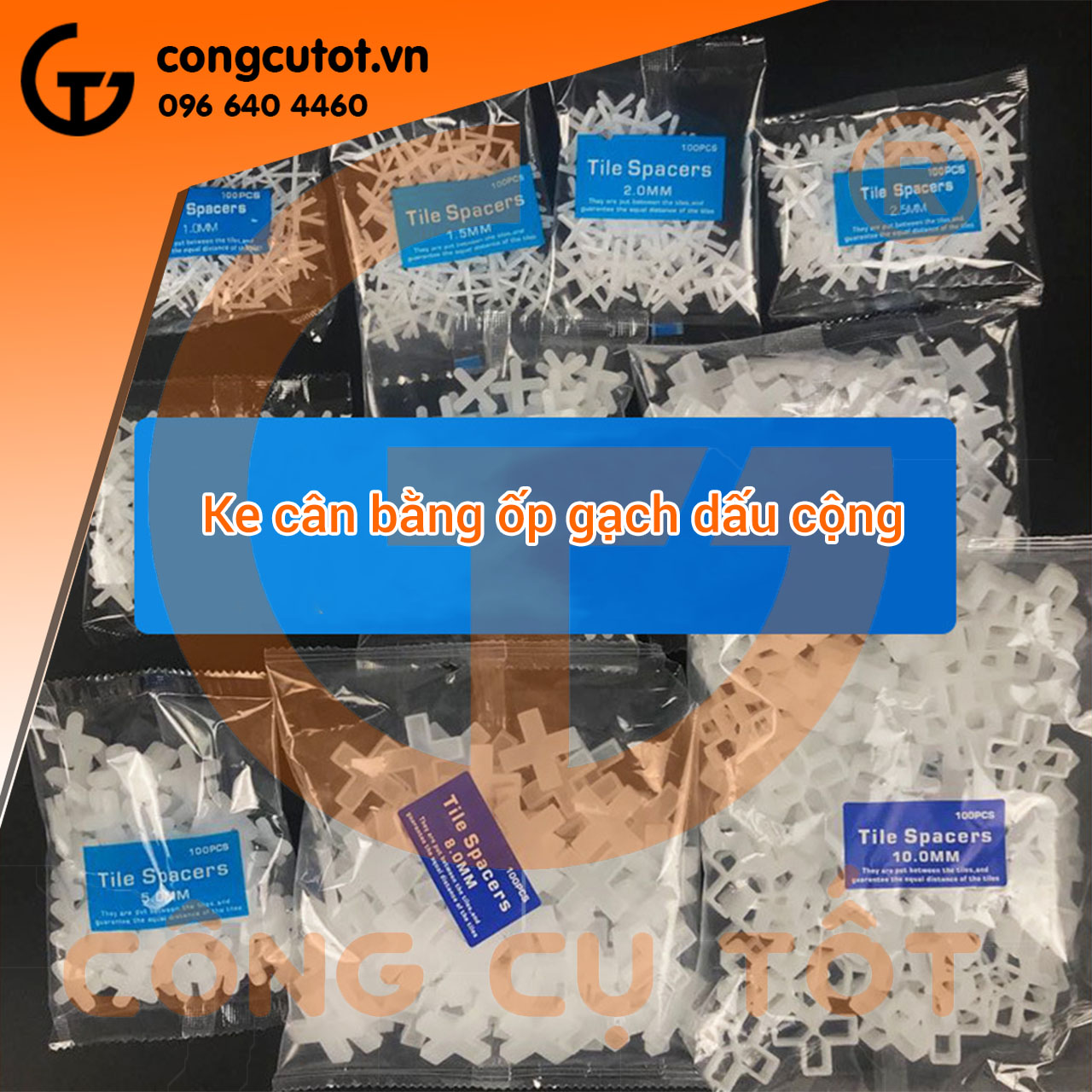 Ke ốp lát gạch dấu cộng túi 500 con