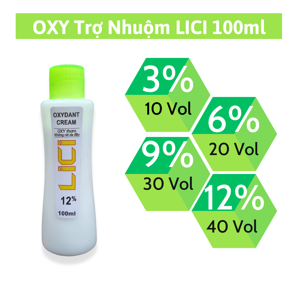 Oxy Kem trợ nhuộm tóc siêu dưỡng không rát LICI 100ml