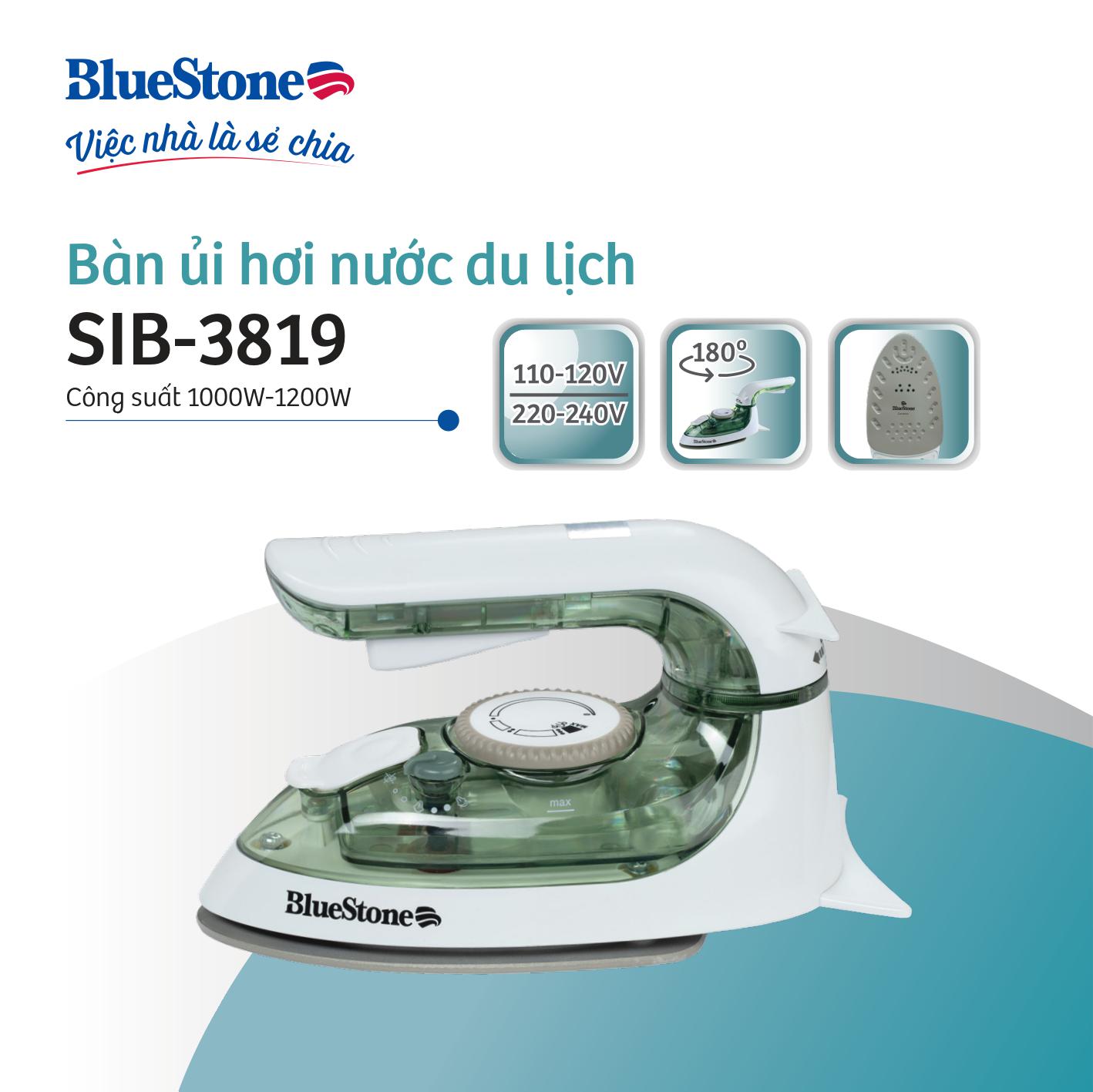 Bàn ủi hơi nước du lịch mini BlueStone SIB-3819